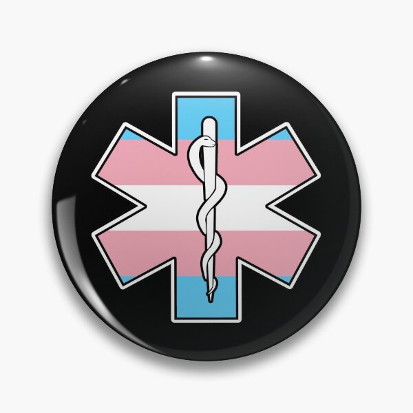 Item preview, EMT Paramedic Star of Life EMS Trans Transgender Pride designed and sold by JessieJune.