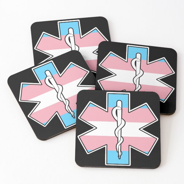 Item preview, EMT Paramedic Star of Life EMS Trans Transgender Pride designed and sold by JessieJune.