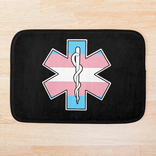 Aperçu de l'œuvre EMT Paramedic Star of Life EMS Transgenre Pride créée et vendue par JessieJune.