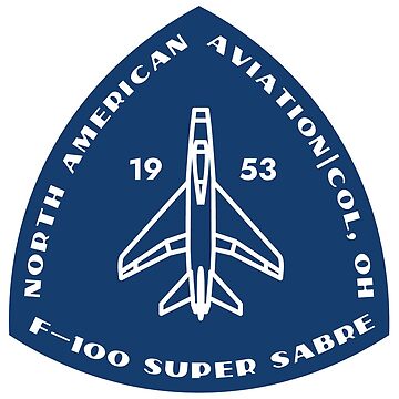 Artwork thumbnail, F-100 Super Sabre badge solid blue by Aeronautdesign