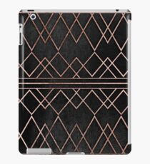 Chic & Elegant Faux Rose Gold Geometric Triangles iPad Case/Skin