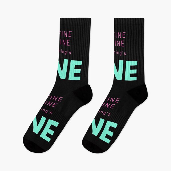 Item preview, It's Fine, I'm Fine, Everything's Fine, Funny Quote designed and sold by PinkLotusArt.