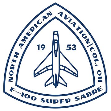 Artwork thumbnail, F-100 Super Sabre blue line by Aeronautdesign