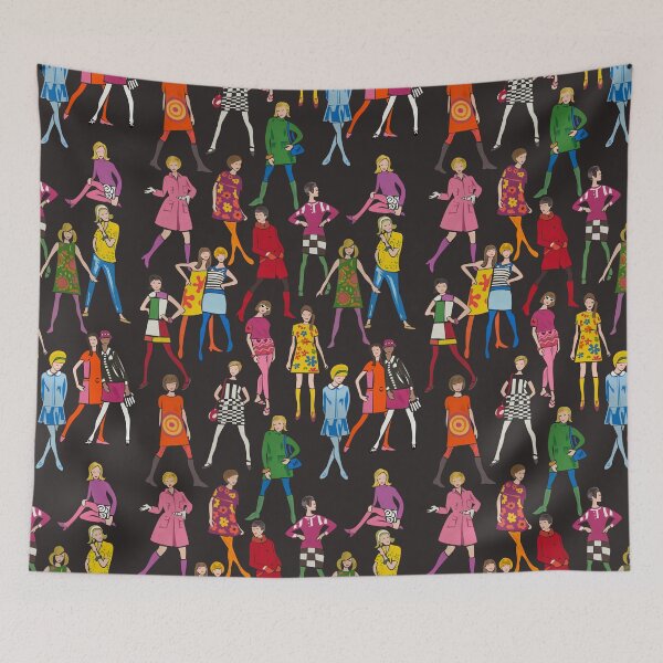 Item preview, Retro / vintage fashion illustrations 60s 70s designed and sold by Zummi.