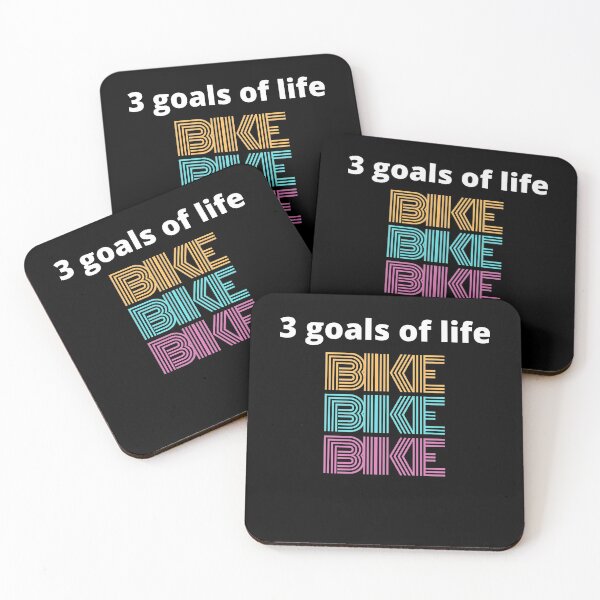 Item preview, 3 Goals of Life - your bike is - cycling gravel road designed and sold by shopbikeshirt.