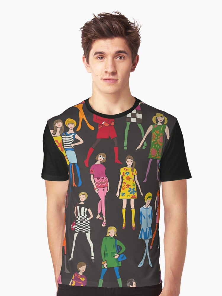 Retro / vintage fashion illustrations 60s 70s | Graphic T-Shirt