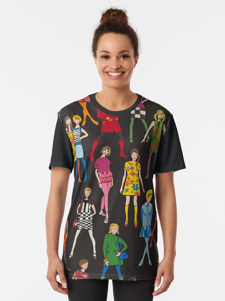 Retro / vintage fashion illustrations 60s 70s | Graphic T-Shirt