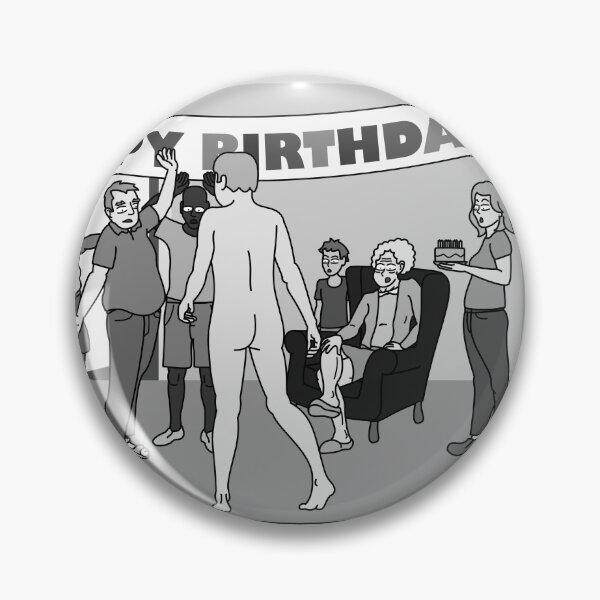 Item preview, Birthday Suit Man (western comic version) designed and sold by Nude-is-Life.