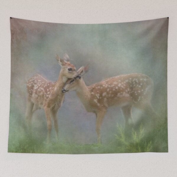 Item preview, Innocence Of Two Deer Snuggling designed and sold by IZiets.