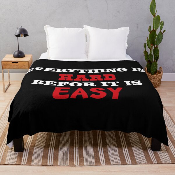 Item preview, Everything Is Hard Before It Is Easy Quote designed and sold by Type-Design.