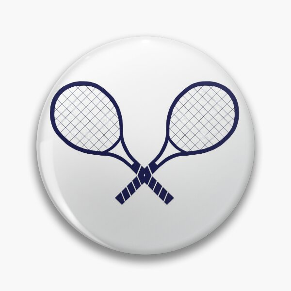 Item preview, Crossed Tennis Rackets  designed and sold by Emerald Lane Design Studio.