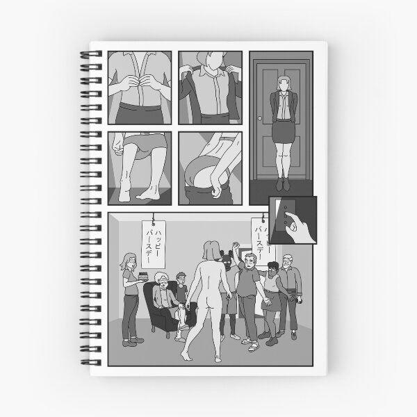 Item preview, Birthday Suit Woman (manga comic version) designed and sold by Nude-is-Life.