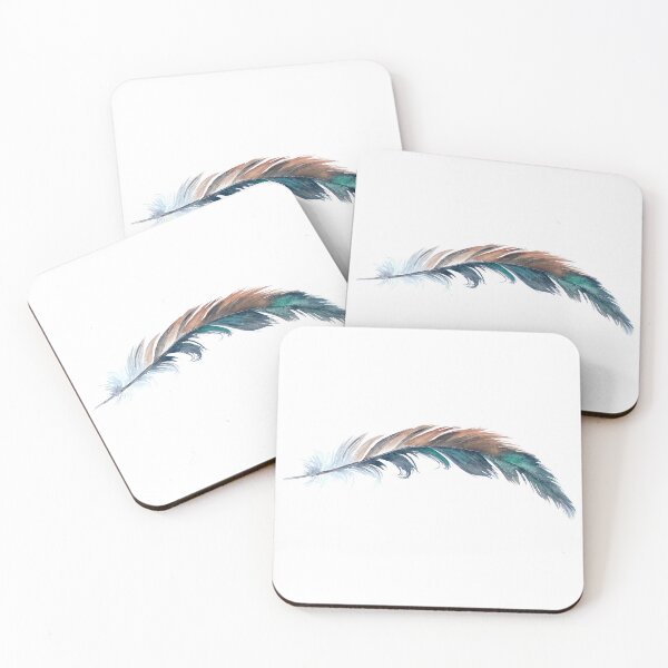 Item preview, Free as a Bird Watercolor Feather designed and sold by Katie Morris Art.