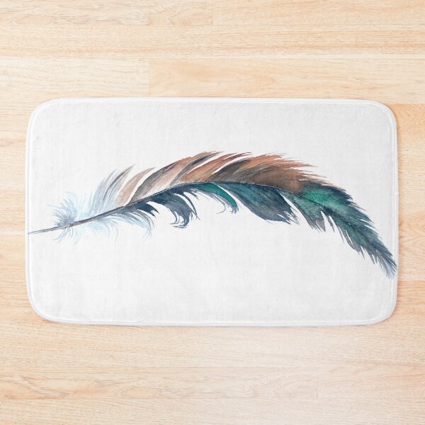 Item preview, Free as a Bird Watercolor Feather designed and sold by Katie Morris Art.