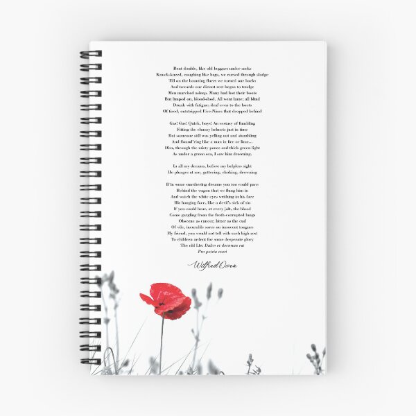 Item preview, Dulce et Decorum est by Wilfred Owen designed and sold by TypographyTales.