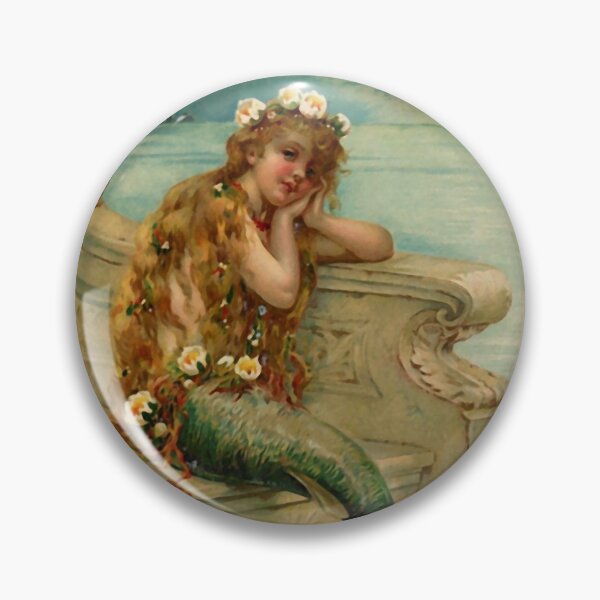 Item preview, Vintage young mermaid from a bath salts advert designed and sold by Glimmersmith.