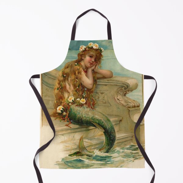 Item preview, Vintage young mermaid from a bath salts advert designed and sold by Glimmersmith.