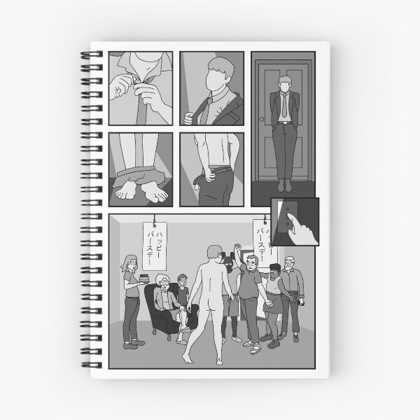 Item preview, Birthday Suit Man (manga comic version) designed and sold by Nude-is-Life.