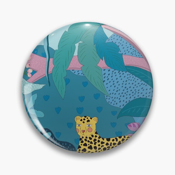 Item preview, Rainforest leopard art print  designed and sold by gglcreative.