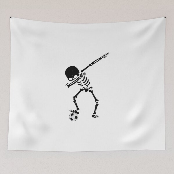 Item preview, Halloween skeleton playing football designed and sold by samer11.