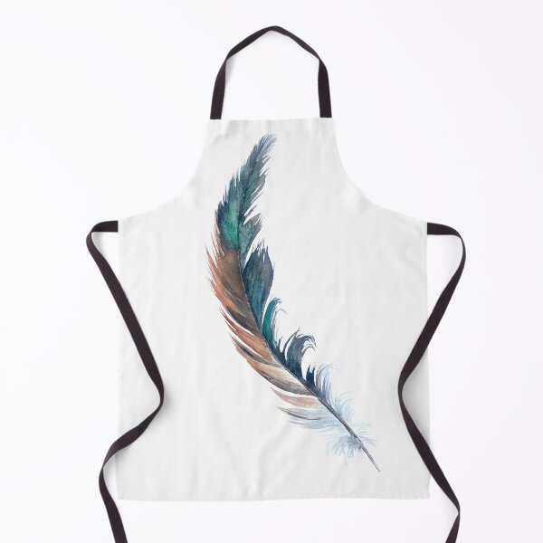 Item preview, Free as a Bird Watercolor Feather- vertical designed and sold by Katie Morris Art.