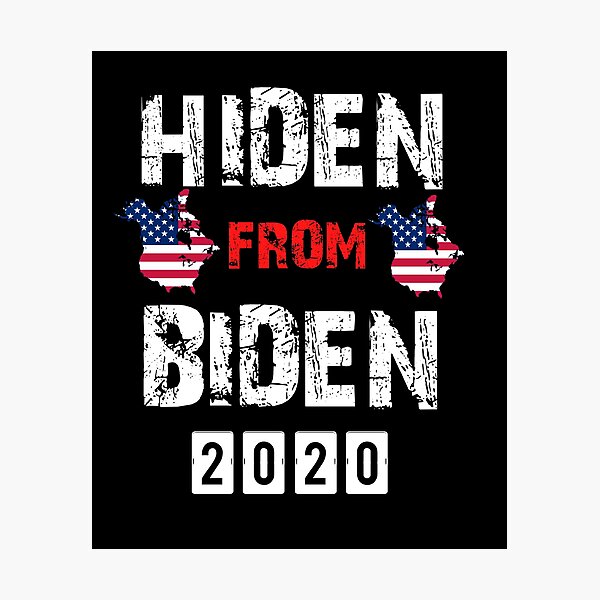 Item preview, Hiden from biden meme designed and sold by Designhub14.