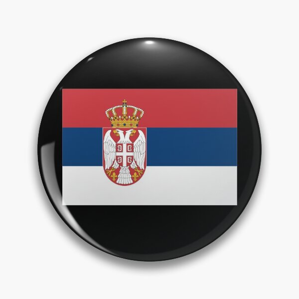 Item preview, Serbia Serbian flag flag designed and sold by GeogDesigns.