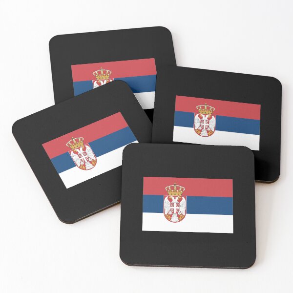 Item preview, Serbia Serbian flag flag designed and sold by GeogDesigns.