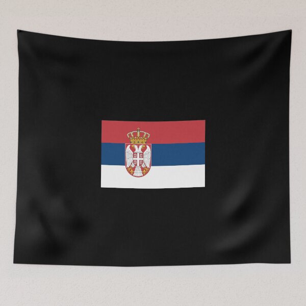 Item preview, Serbia Serbian flag flag designed and sold by GeogDesigns.
