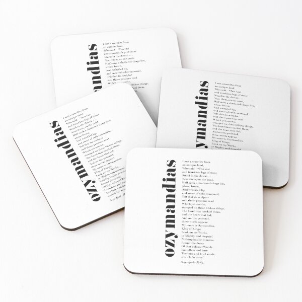 Item preview, Ozymandias by Percy Bysshe Shelley designed and sold by TypographyTales.