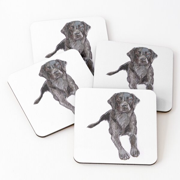 Item preview, Black Labrador lying down designed and sold by RuthSlaterBute.