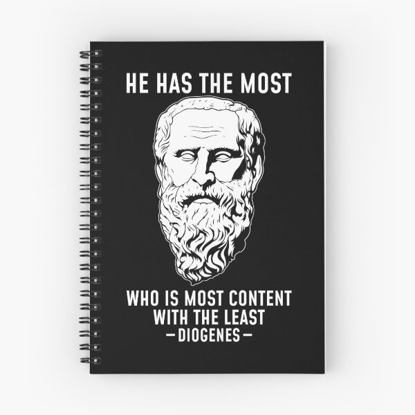 Item preview, He Has The Most Diogenes Philosophy Quote graphic designed and sold by jakehughes2015.