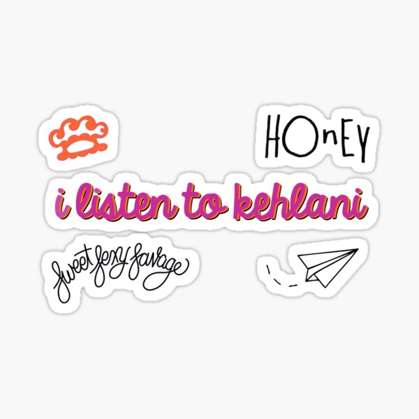 i listen to kehlani Sticker