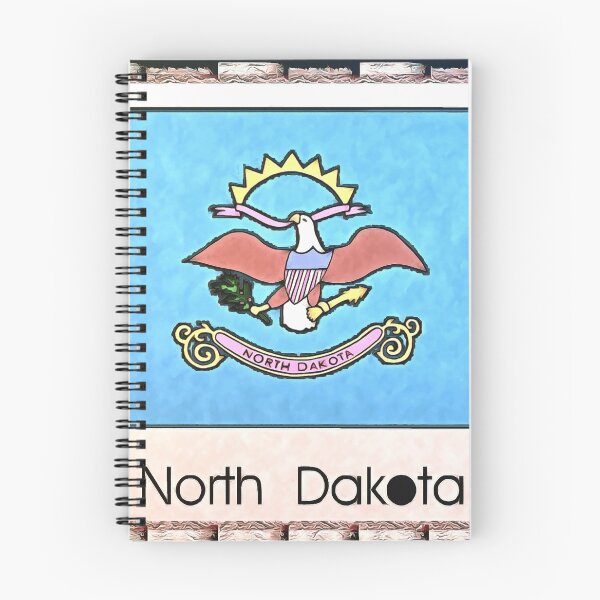 Aperçu de l'œuvre Drapeau du Dakota du Nord créée et vendue par Bubblepoor.