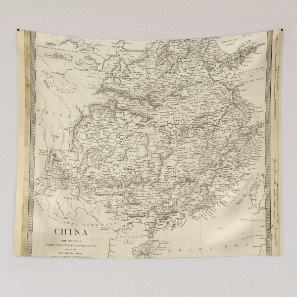 Item preview, Map of China (1845) designed and sold by allhistory.
