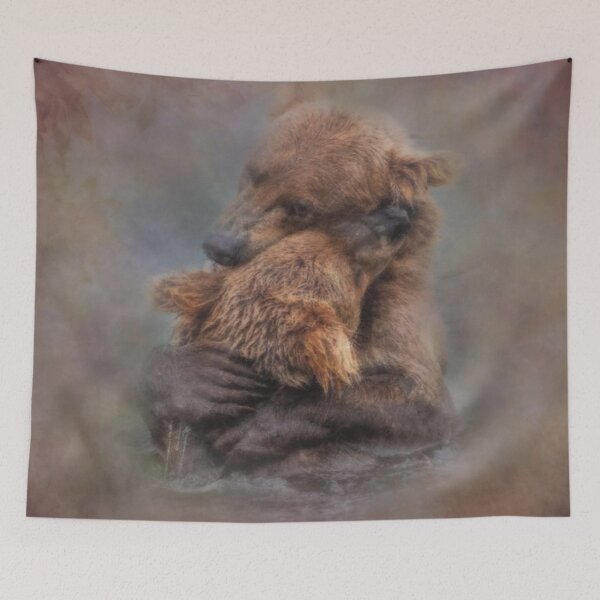 Item preview, A Mama Bear Hug In The River Bears Living In The Wild designed and sold by IZiets.