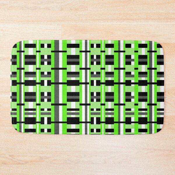 Artikelvorschau, Kariert in Lime Green, Black & Grey entworfen und verkauft von Valerie Fuqua.