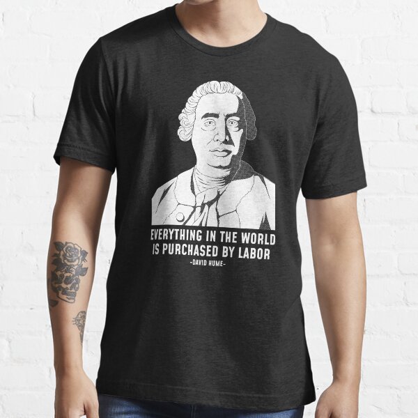 Purchased By Labor Philosopher David Hume graphic Essential T-Shirt