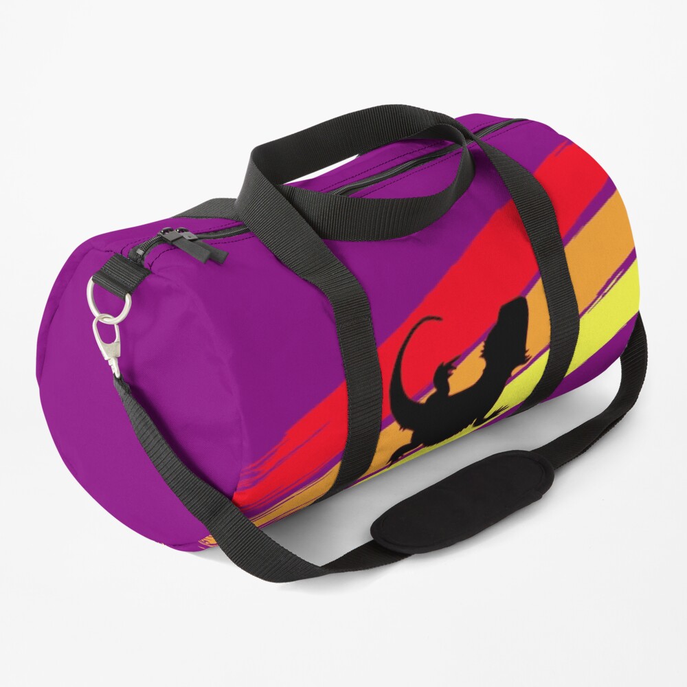3 Stripe Rainbow Bearded Dragon Duffle Bag