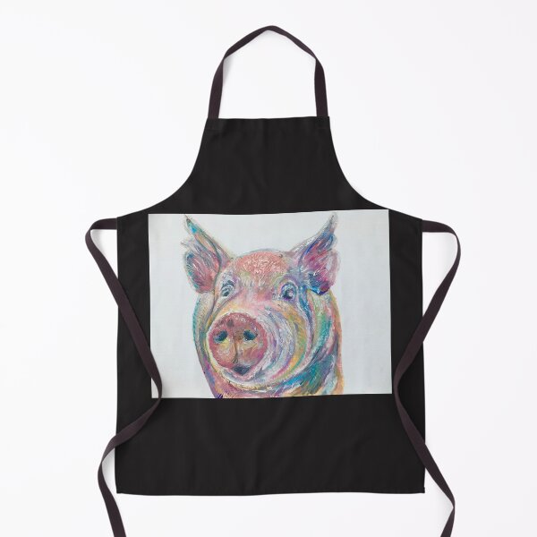 Item preview, Colourful oil pastel pig  designed and sold by Merlinsmates.