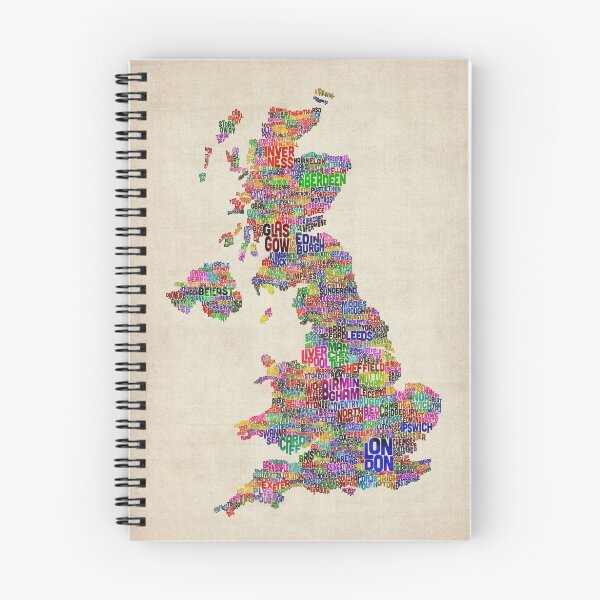 Item preview, Great Britain UK City Text Map designed and sold by ArtPrints.