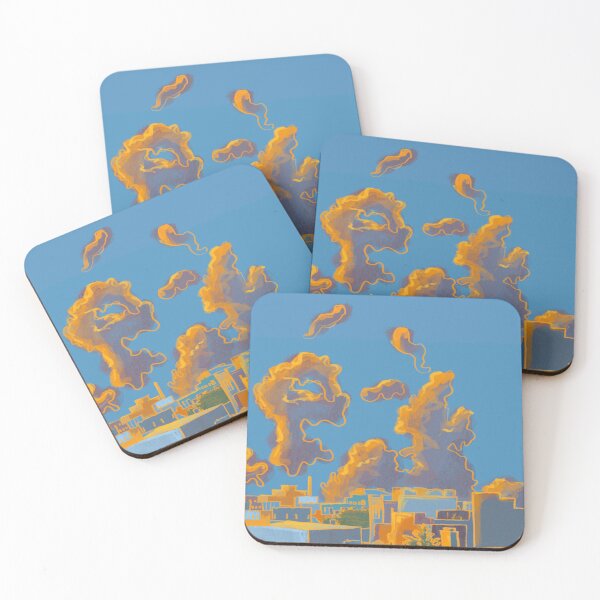 Item preview, Orange and blue sky designed and sold by Sara Pinsonault.