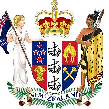 楯　ニュージーランド(クィーンズランドポリス)　エンブレム　置物 New Zealand Coat of Arms