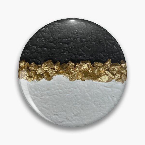 Item preview, Modern black white gold art designed and sold by sspindlerart.