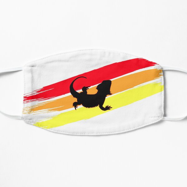 3 Stripe Rainbow Bearded Dragon Flat Mask