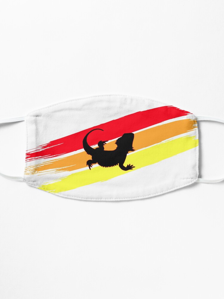 Alternate view of 3 Stripe Rainbow Bearded Dragon Mask