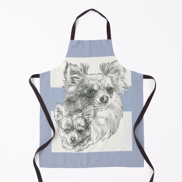 Item preview, Chihuahua (long-haired) Father & Son designed and sold by BarbBarcikKeith.