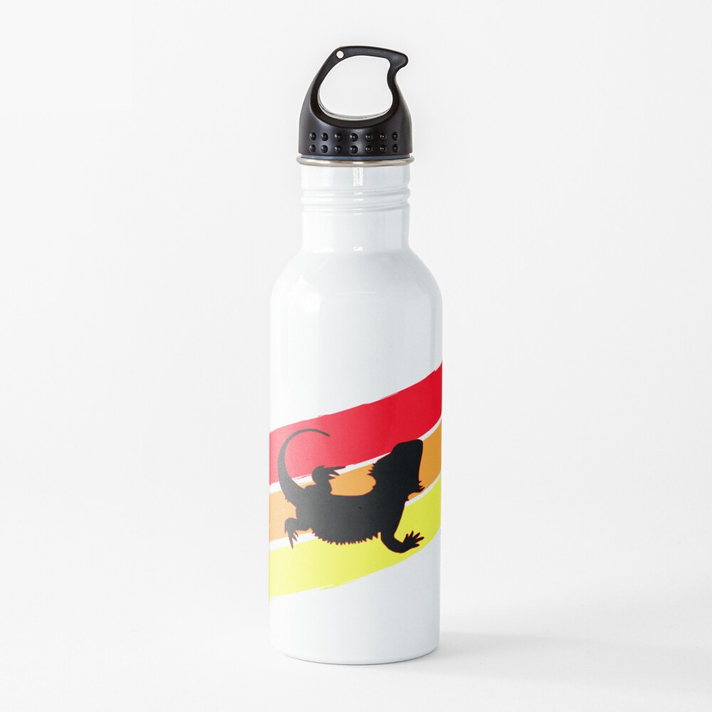 3 Stripe Rainbow Bearded Dragon Water Bottle