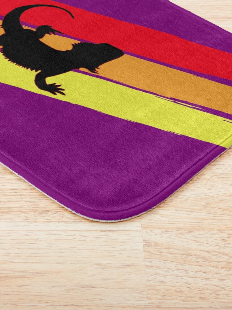 Alternate view of 3 Stripe Rainbow Bearded Dragon Bath Mat