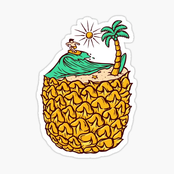 Pineapple Surf Iron On Stickers for Clothes and Bags (Thermal Transfer  Sheet), Hobbies & Toys, Stationary & Craft, Art & Prints on Carousell